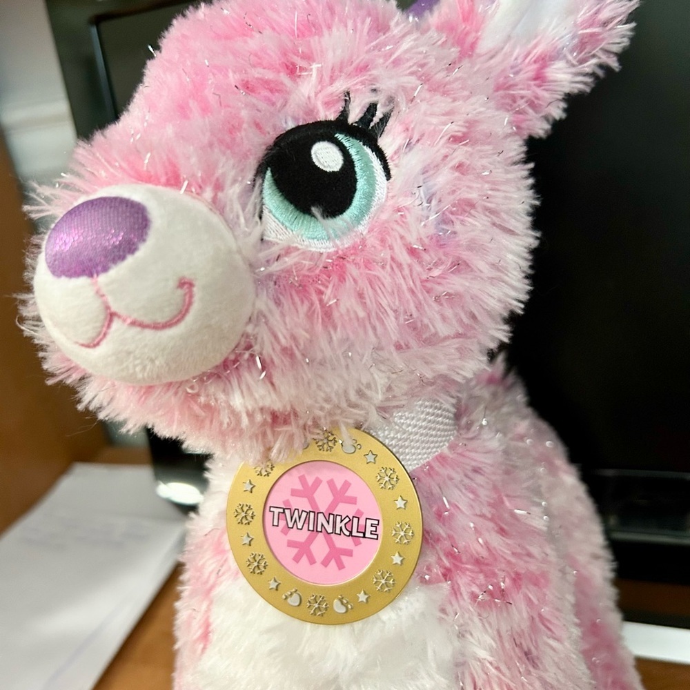 Build A bear reindeer TWINKLE deer with clothes/necklace plush toys Christmas - Picture 8 of 10